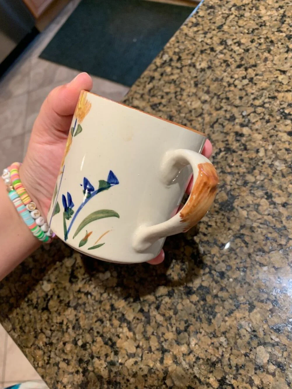 Yellow Flower Watercolor Mug